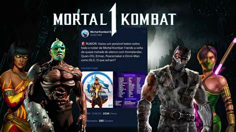 Mortal Kombat 1 Leak Reveals Previous Kombat Pack。